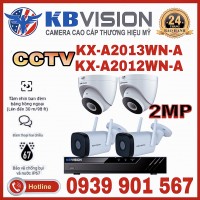 Lắp đặt trọn bộ 4 camera IP quan sát KBVISION CCTV-A2012WN