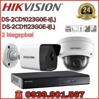 Lắp đặt trọn bộ 2 Camera IP HIKVISION DS-2CD1023G0E-I(L)