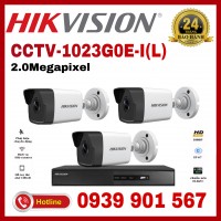Lắp đặt trọn bộ 3 camera quan sát HIKVISION CCTV-1023G0E-I(L)