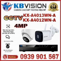LẮP ĐẶT TRỌN BỘ 2 CAMERA IP QUAN SÁT KBVISON CCTV-A4012WN-A
