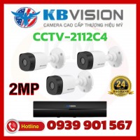 Lắp đặt trọn bộ 3 camera quan sát KBvision CCTV - 2111C4