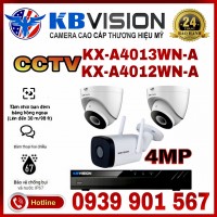 LẮP ĐẶT TRỌN BỘ 3 CAMERA IP QUAN SÁT KBVISION CCTV-A4012WN-A
