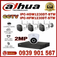 LẮP ĐẶT TRỌN BỘ 4 CAMERA IP QUAN SÁT DAHUA CCTV-1230DT-STW