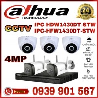 LẮP ĐẶT TRỌN BỘ 5 CAMERA QUAN SÁT DAHUA CCTV-1430DT-STW