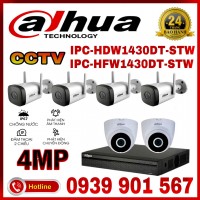 LẮP ĐẶT TRỌN BỘ 6 CAMERA QUAN SÁT DAHUA CCTV-1430DT-STW