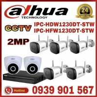 LẮP ĐẶT TRỌN BỘ  7  CAMERA QUAN SÁT DAHUA CCTV-1230DT-STW