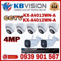 LẮP ĐẶT TRỌN BỘ 7 CAMERA QUAN SÁT KB CCTV-A4012WN-A