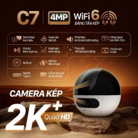 Camera 2 Mắt EZVIZ C7 Dual 8MP WiFi Thông Minh