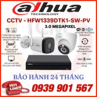 LẮP ĐẶT BỘ 2 CAMERA QUAN SÁT DAHUA CCTV-HFW1339DTK1-SW-PV