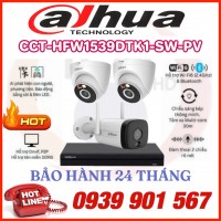 LẮP ĐẶT BỘ 3 CAMERA QUAN SÁT DAHUA CCTV-HFW1539DTK1-SW-PV