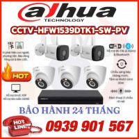 LẮP ĐẶT BỘ 5 CAMERA QUAN SÁT DAHUA CCTV-HFW1539DTK1-SW-PV