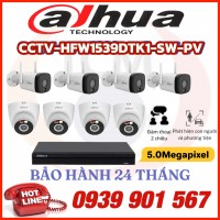 LẮP ĐẶT BỘ 8 CAMERA QUAN SÁT DAHUA CCTV-HFW1339DTK1-SW-PV