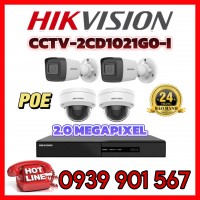 Lắp đặt trọn bộ 4 Camera IP HIKVISION CCTV-2CD1021G0-I