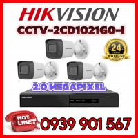 Lắp đặt trọn bộ 3 camera quan sát HIKVISION CCTV-2CD1021G0-I