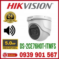 Camera Dome HD-TVI hồng ngoại 5.0 Megapixel HIKVISION DS-2CE76H0T-ITMFS