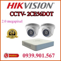 Lắp đặt trọn  bộ 02 camera quan sát CCTV-2CE56D0T