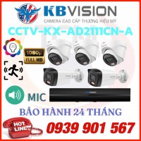 LẮP ĐẶT TRỌN BỘ 5 CAMERA IP QUAN SÁT KBVISION CCTV-KX-AD2111CN-A