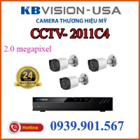 Lắp đặt trọn bộ 3 camera quan sát KBvision CCTV - 2011C4