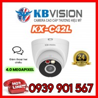 Camera wifi KBvision KX-C42L Full color báo động chủ động dome 4.0MP