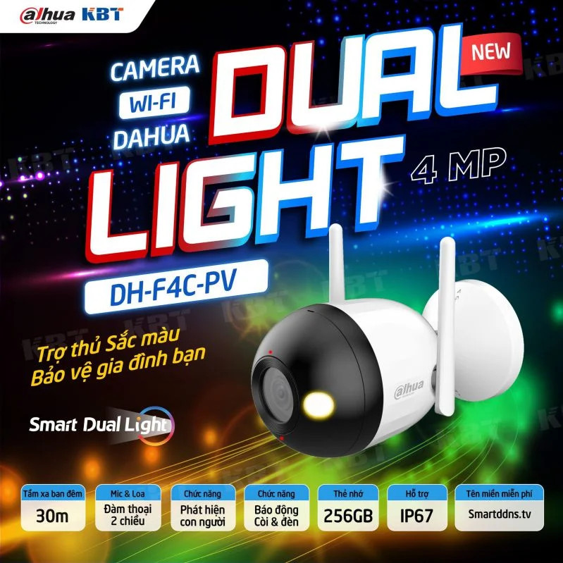 Camera DH-F4C-PV 4MP DAUHUA Không Dây WiFi