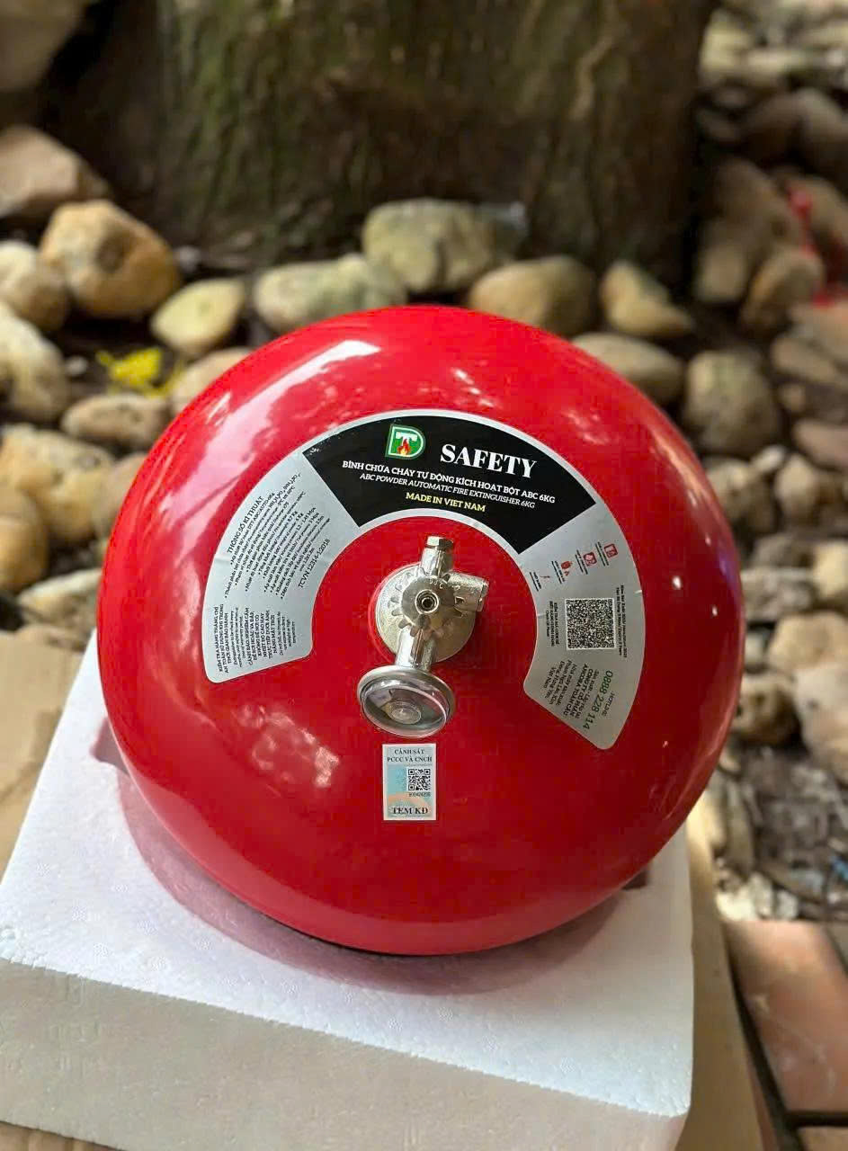 Bình cầu ABC 6kg hiệu Safety