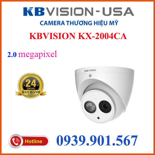 Camera Dome Tích hợp âm thanh 2.0 Megapixel KBVISION KX-2004CA