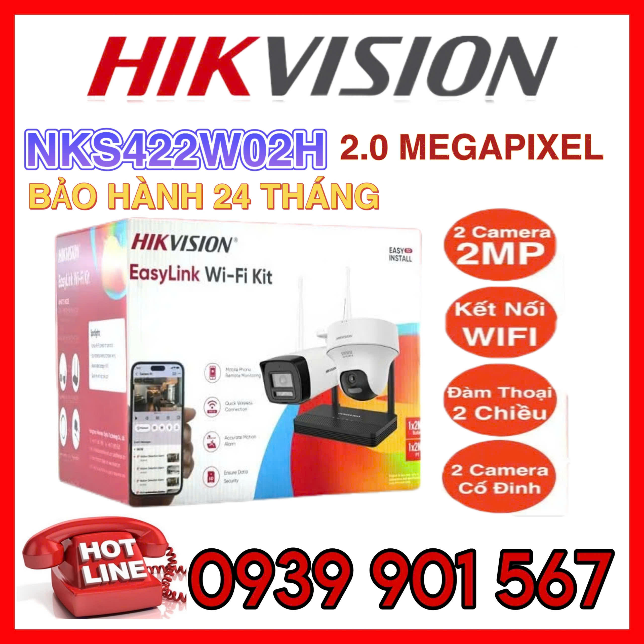 EasyLink WiFi Combo HIKVISION NKS422W02H (2MP)