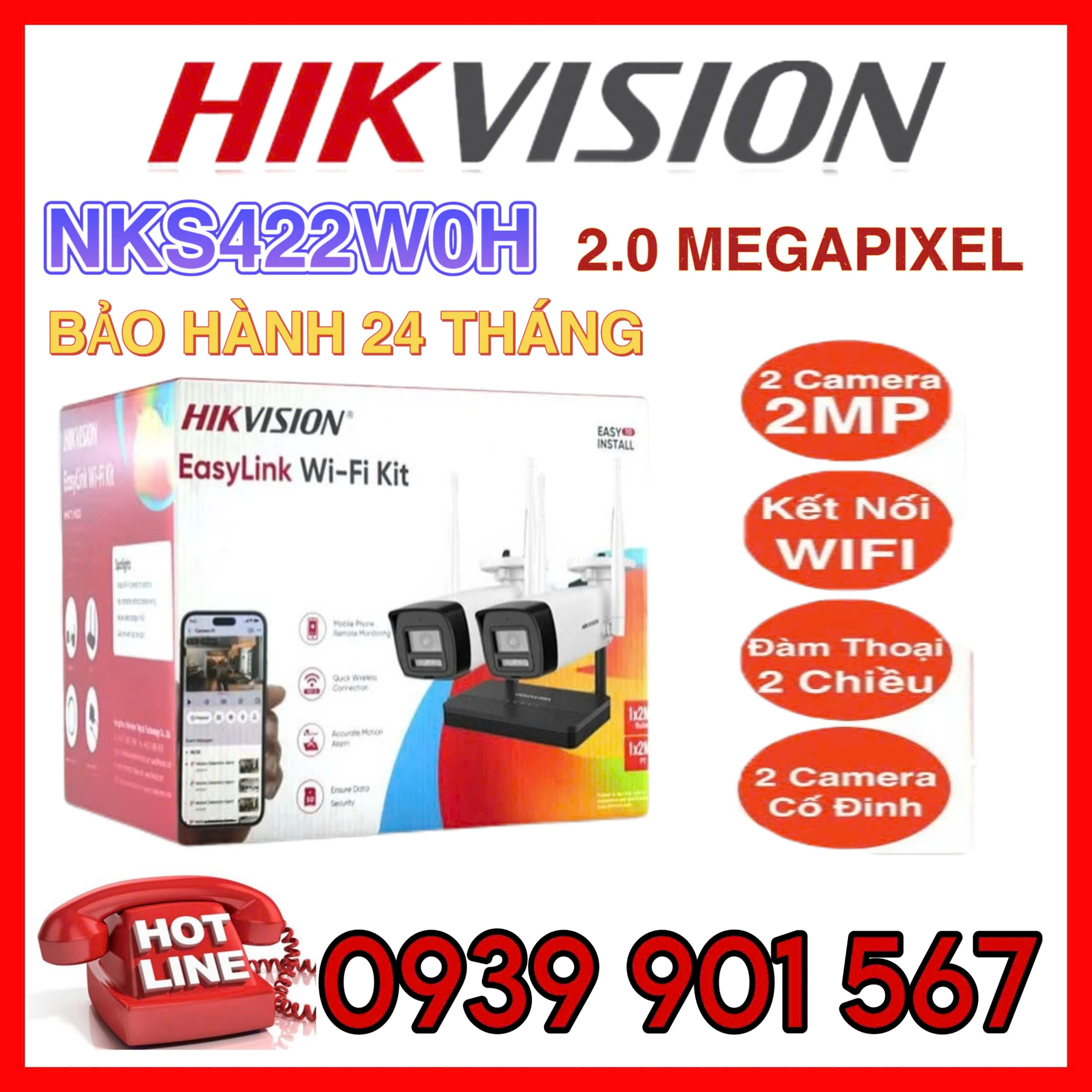 EasyLink WiFi Combo HIKVISION NKS422W0H (2MP)