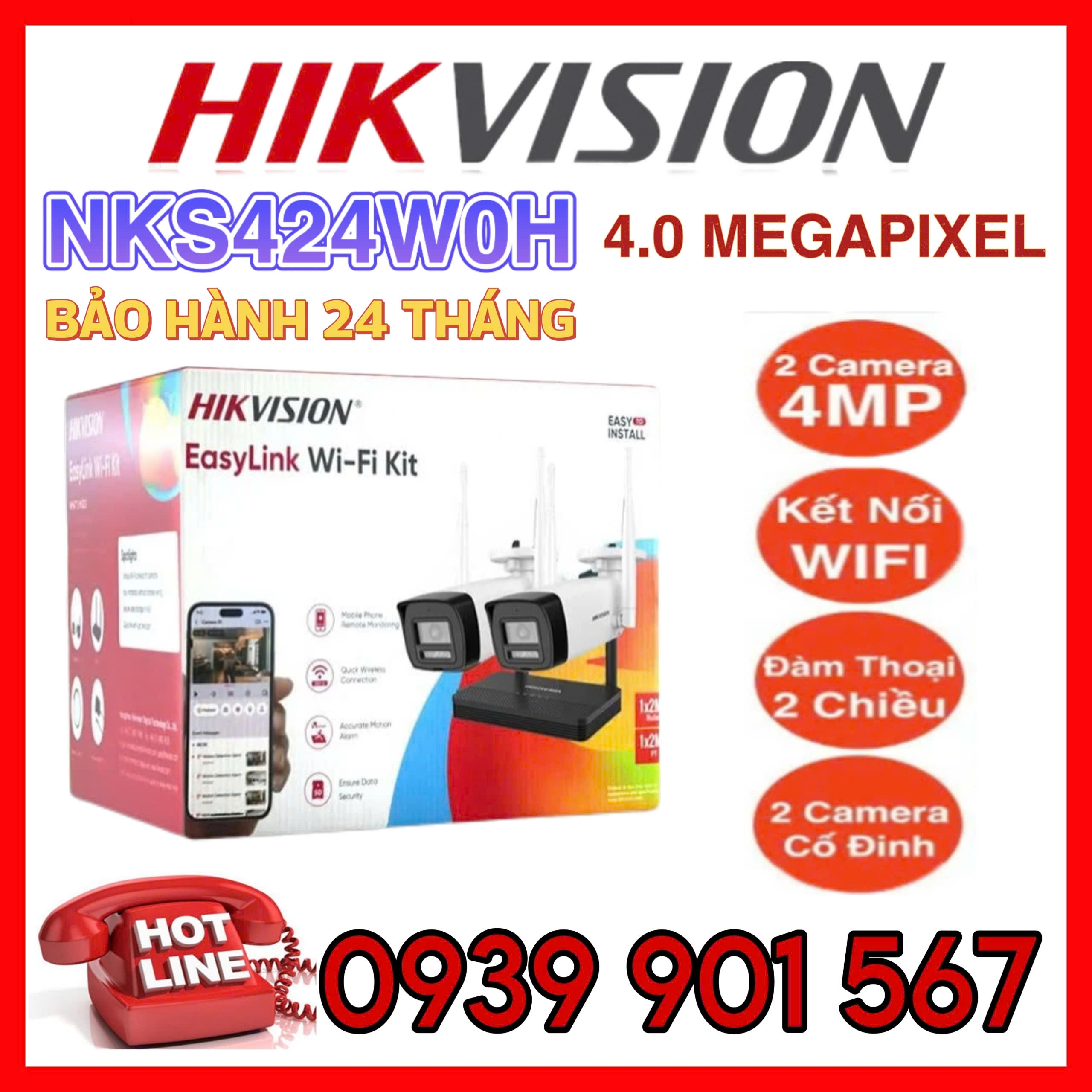 EasyLink WiFi Combo HIKVISION NKS424W0H (4MP)