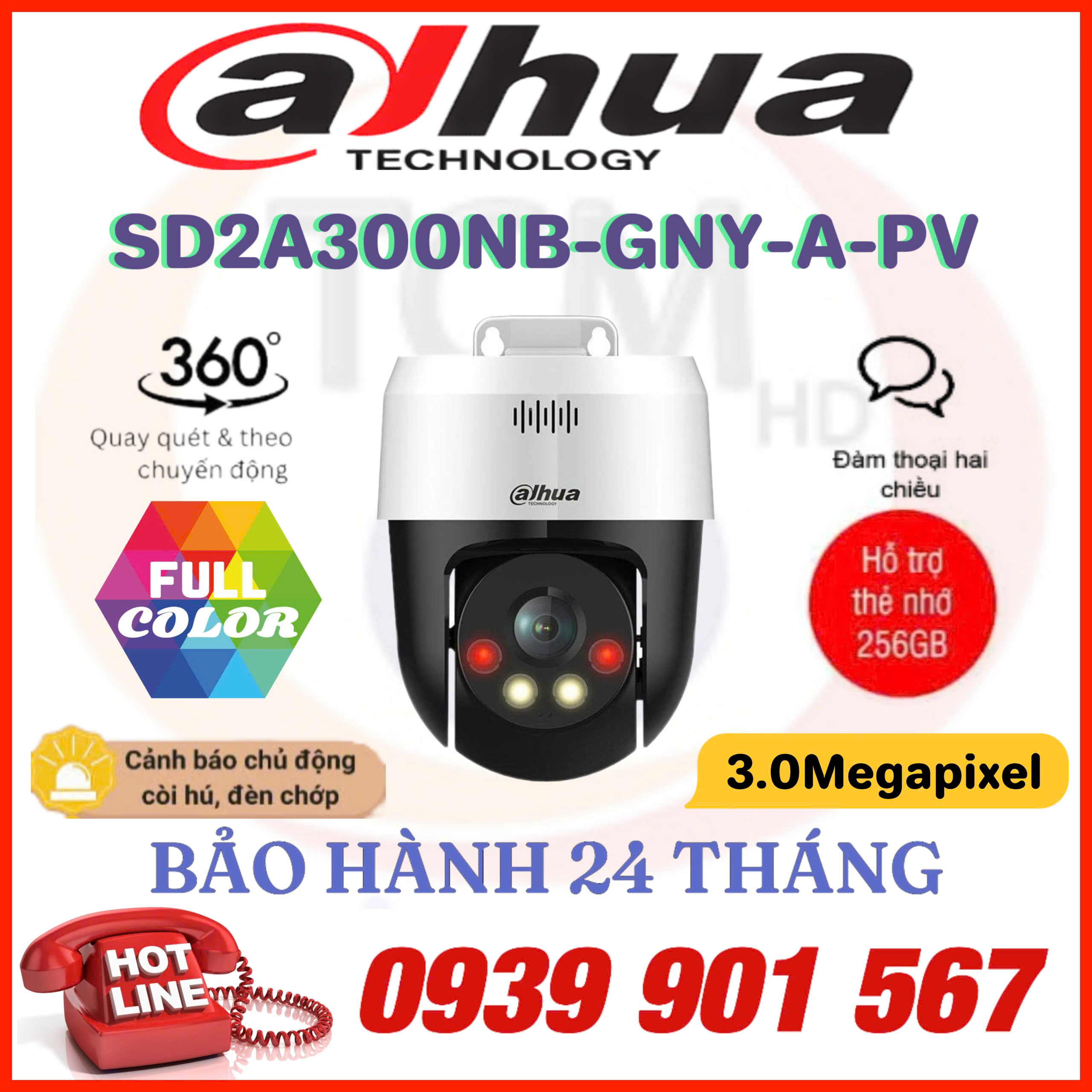 Camera IP quay quét 3MP DAHUA DH-SD2A300NB-GNY-A-PV