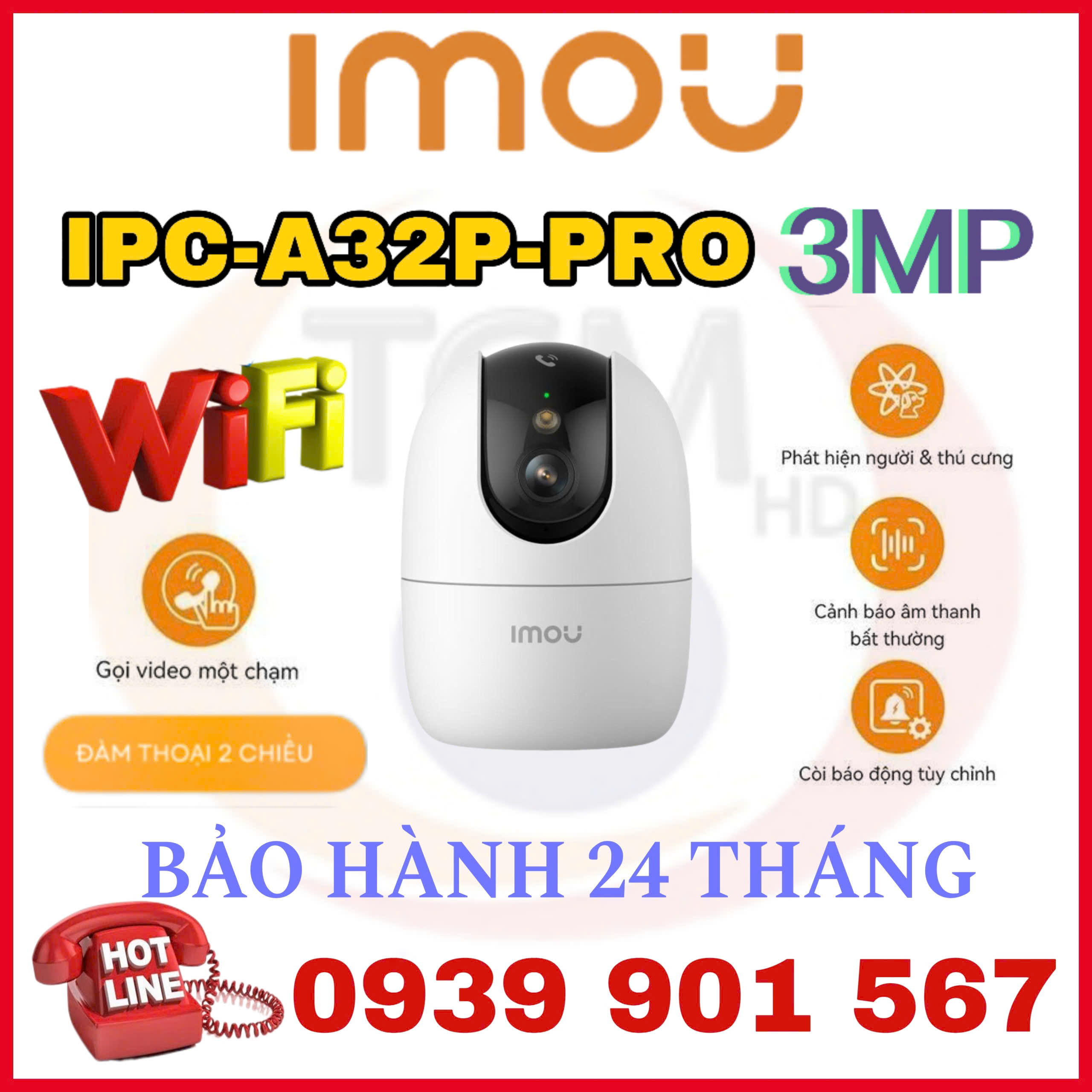 Camera Wifi quay quét 3MP IMOU IPC-A32P-PRO (Ranger 2 Pro)