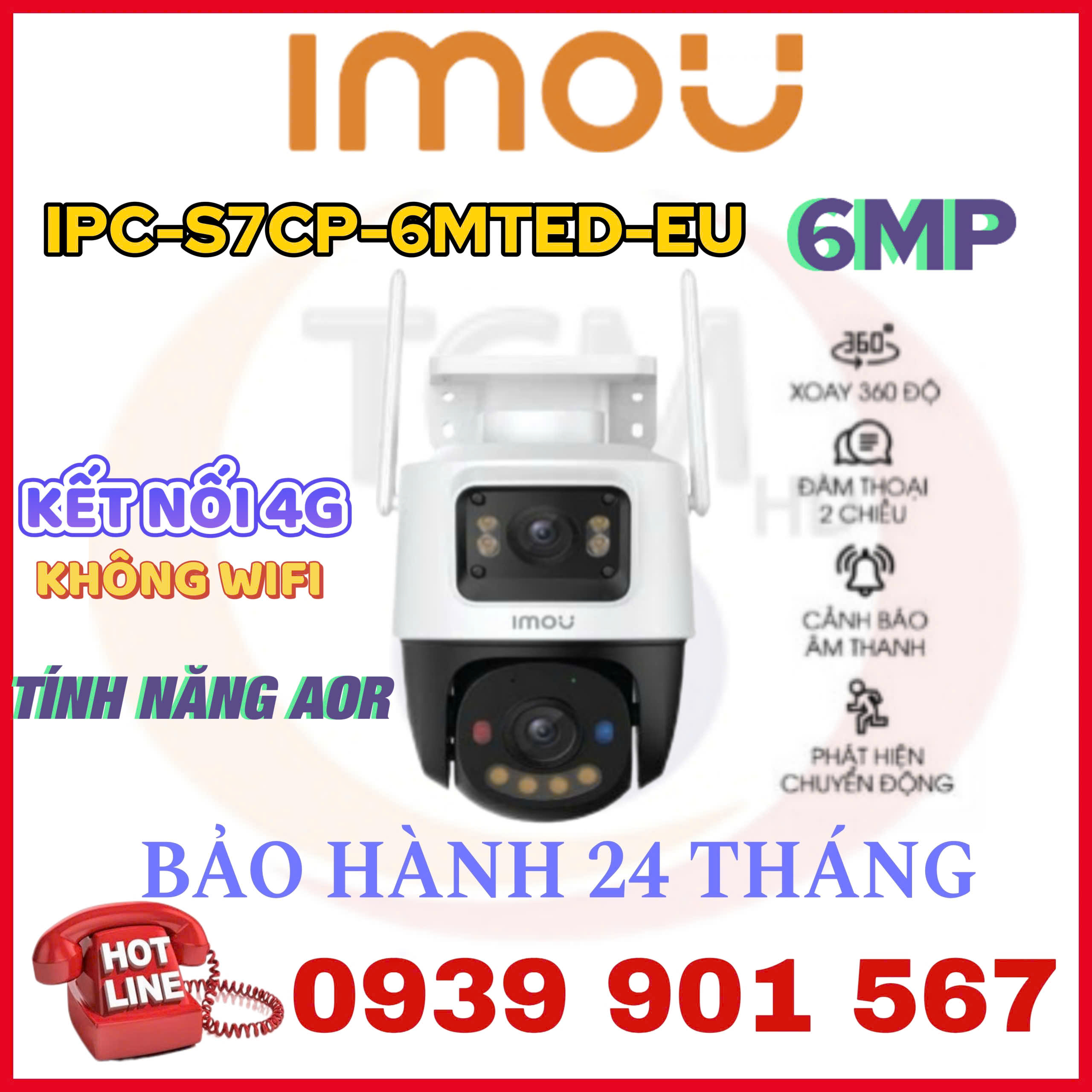 Camera IMOU Cruiser Dual 2C 4G IPC-S7XCP-6M1TED-EU