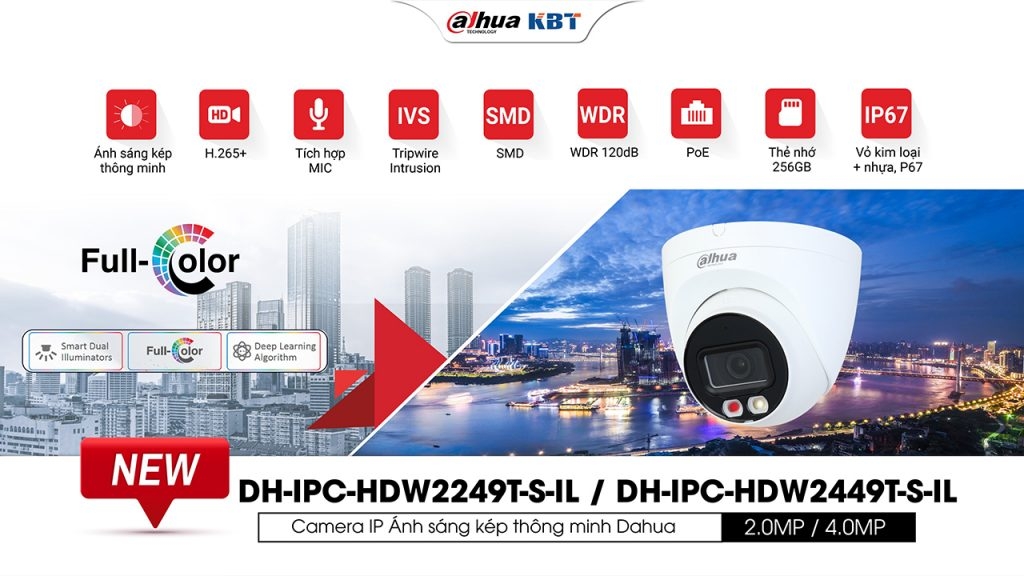 DÒNG SẢN PHẨM SMB MỚI] Camera IP WizSense 2 Dual Light AI và IP WizSense 2  - KBT