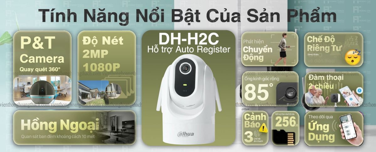 tính năng camera hero c1 2mp h2c dahua