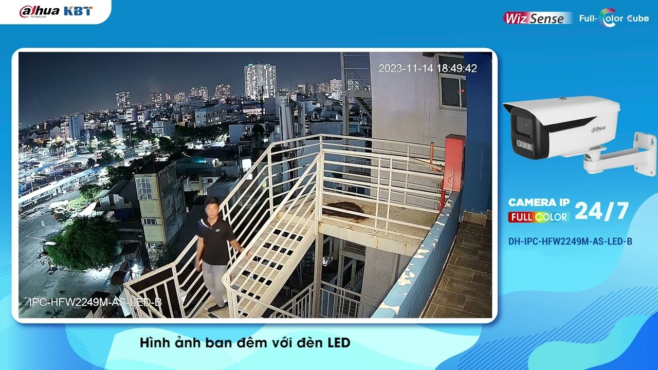 [DEMO] Camera Dahua IP FULL COLORDH-IPC-HFW2249M-AS-LED-B