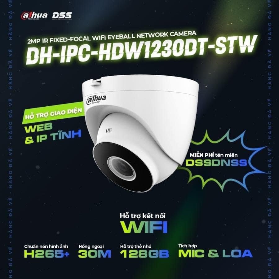 Ngoài Trời] CAMERA IP WIFI ĐỘC LẬP 2.0MP DAHUA DH-IPC-HDW1230DT-STW – Cửa  hàng Camera – Vi Tính Hải Dương