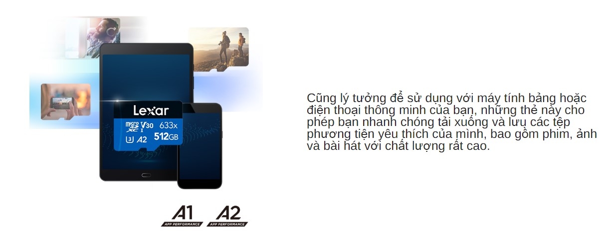 Thẻ nhớ LEXAR microSDXC U3, V30