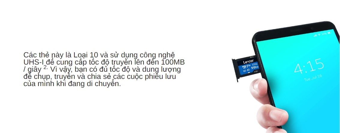 Thẻ nhớ LEXAR microSDXC U3, V30