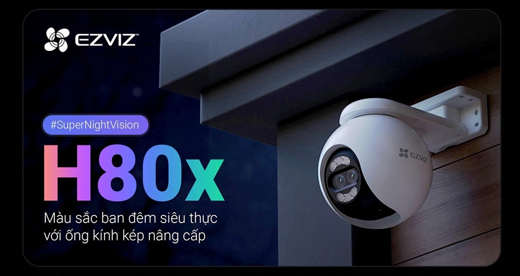 Bán camera WiFi quay quét EZVIZ H80x 4K 8MP giá rẻ