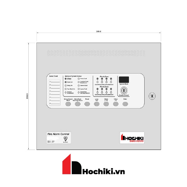 HCV-2-230V Trung tâm báo cháy 2 kênh, Hệ báo cháy thường