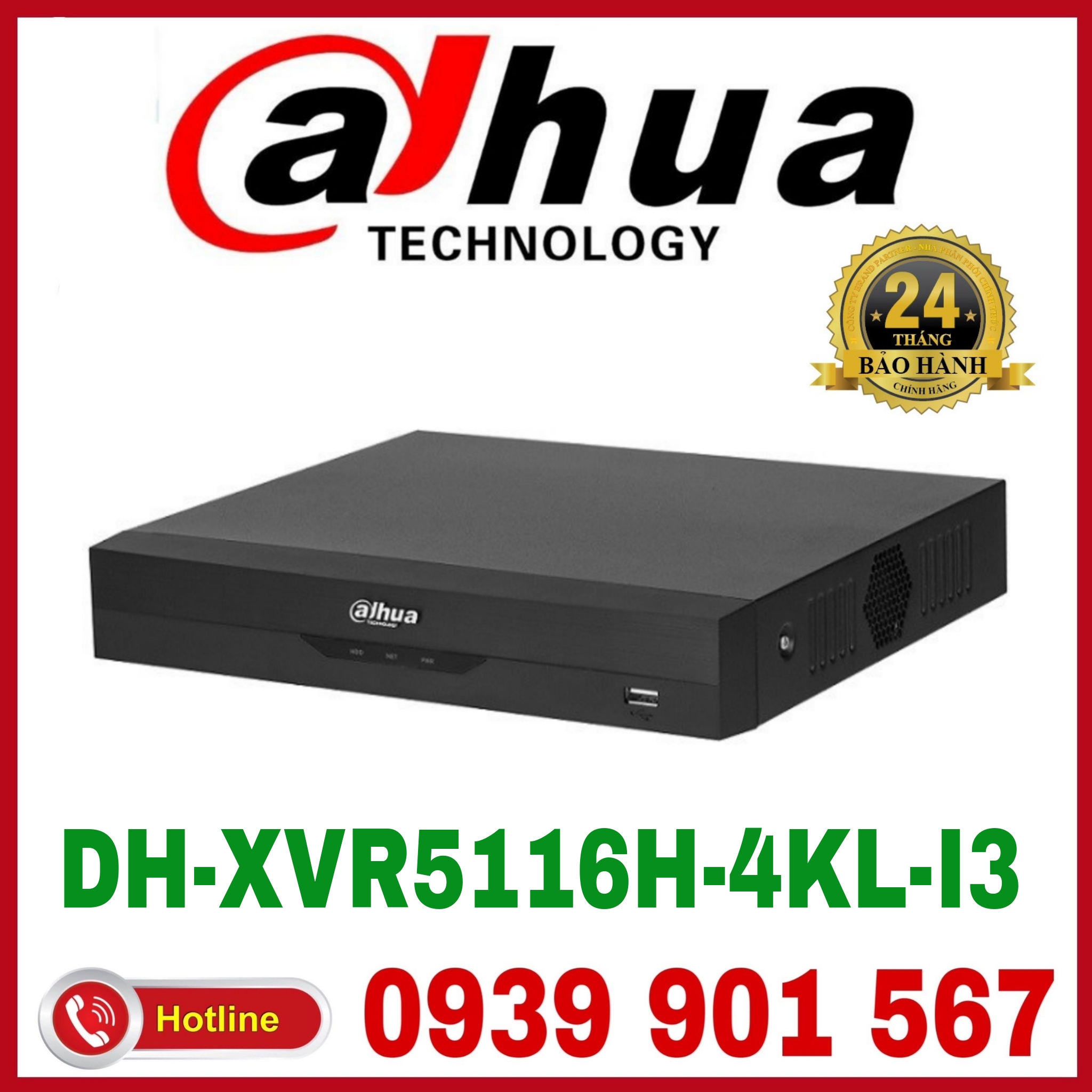 Đầu ghi hình Penta-brid 16 kênh DAHUA DH-XVR5116H-4KL-I3