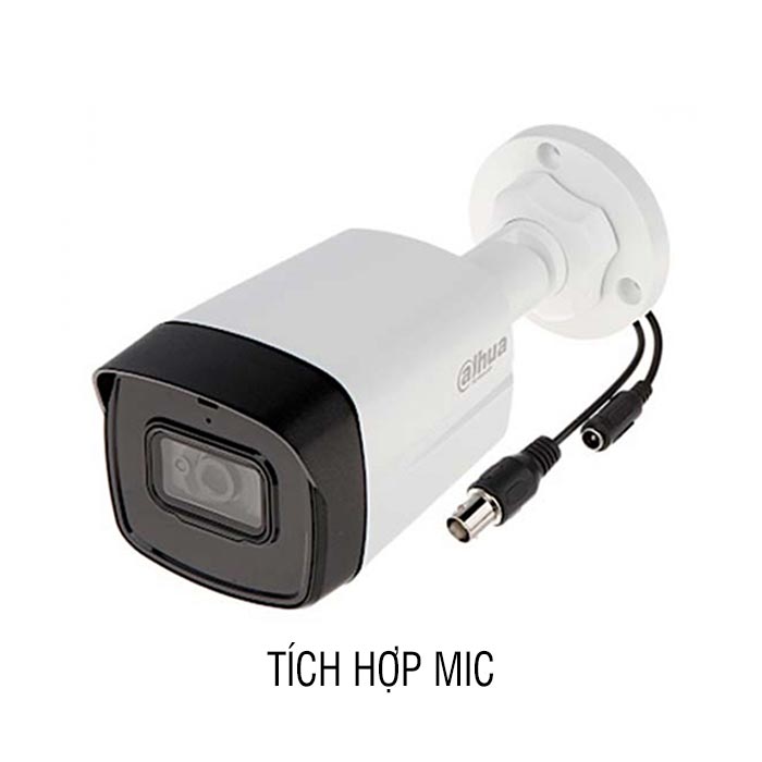 Camera HDCVI 2MP DAHUA DH-HAC-HFW1200TLP-A-S5 tích hợp mic