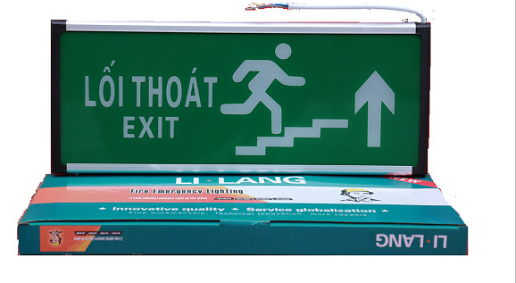 Đèn Exit thường loại 2 mặt (loại chỉ lên, xuống cầu thang) XF-BLZD- 2LREI 3WA