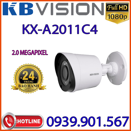 Lắp đặt Camera 4 in 1 hồng ngoại 2.0 Megapixel KBVISION KX-A2011C4